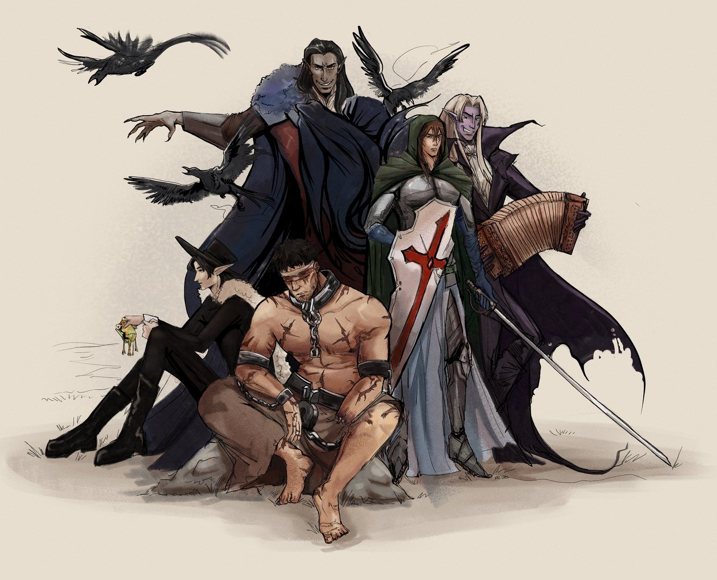 Illustration example - DnD OC